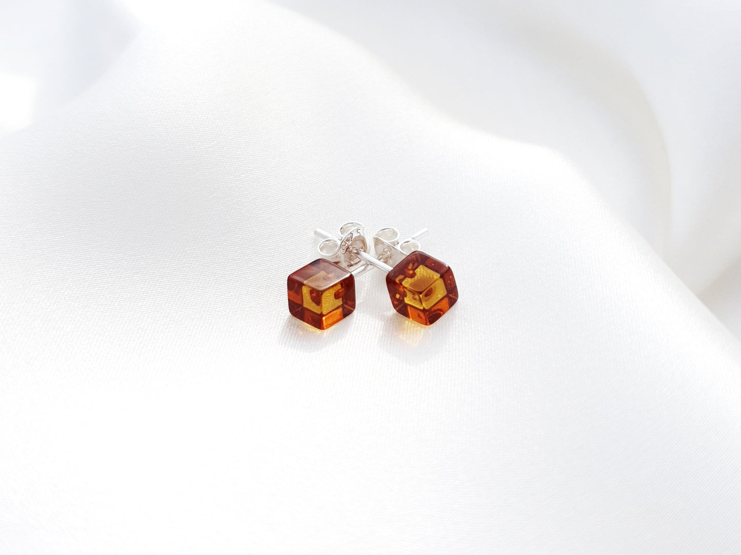 Baltic amber adult earrings