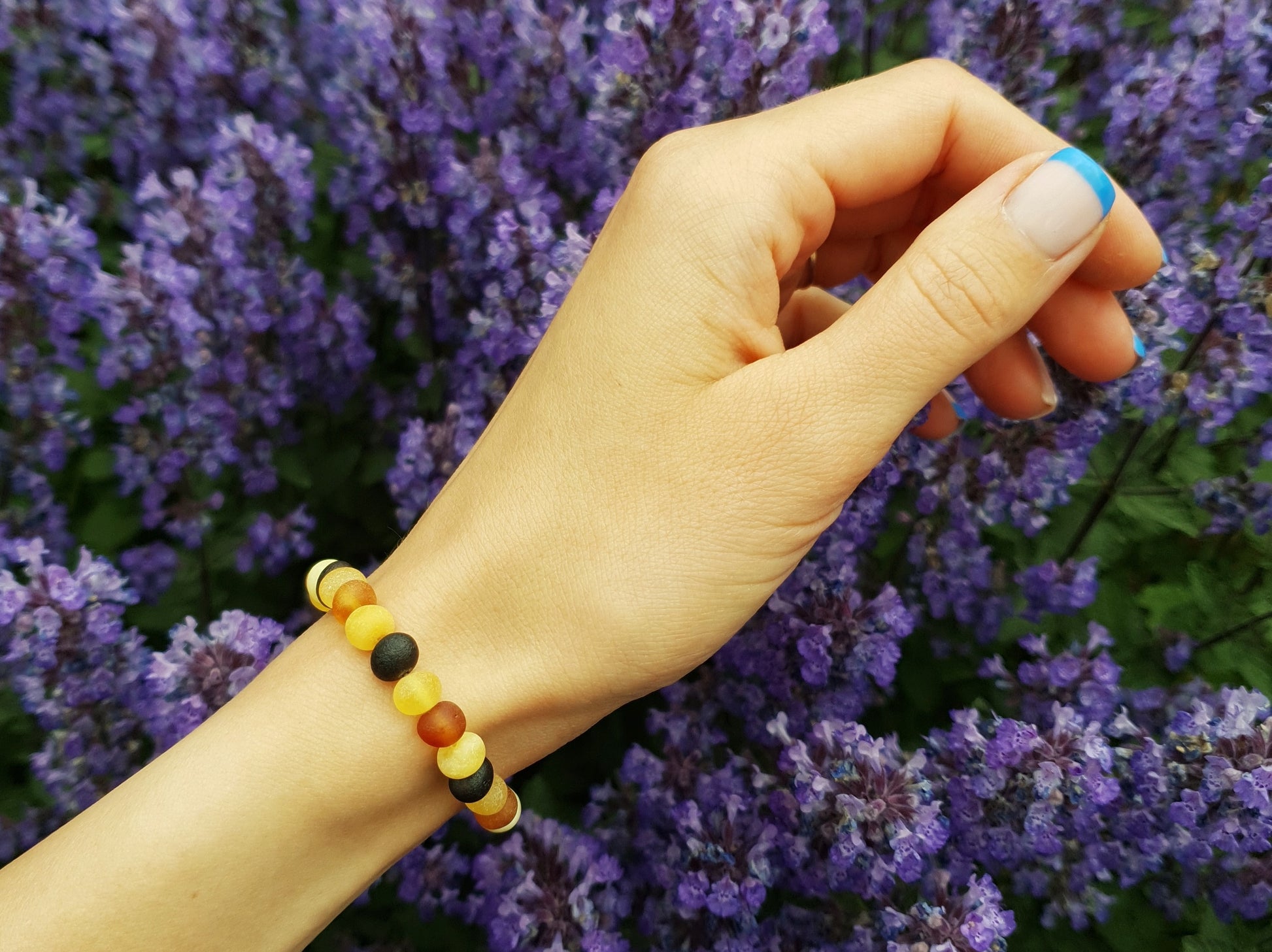 raw amber women bracelet