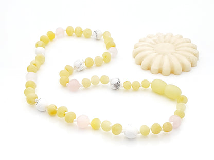 raw natural teething necklace