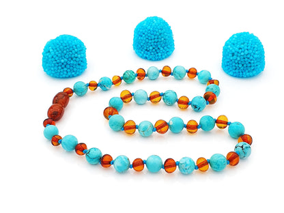 Amber jewelry for kids from Lithuania