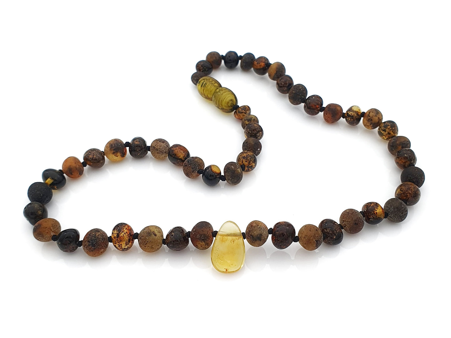 raw and polished amber baby jewelry