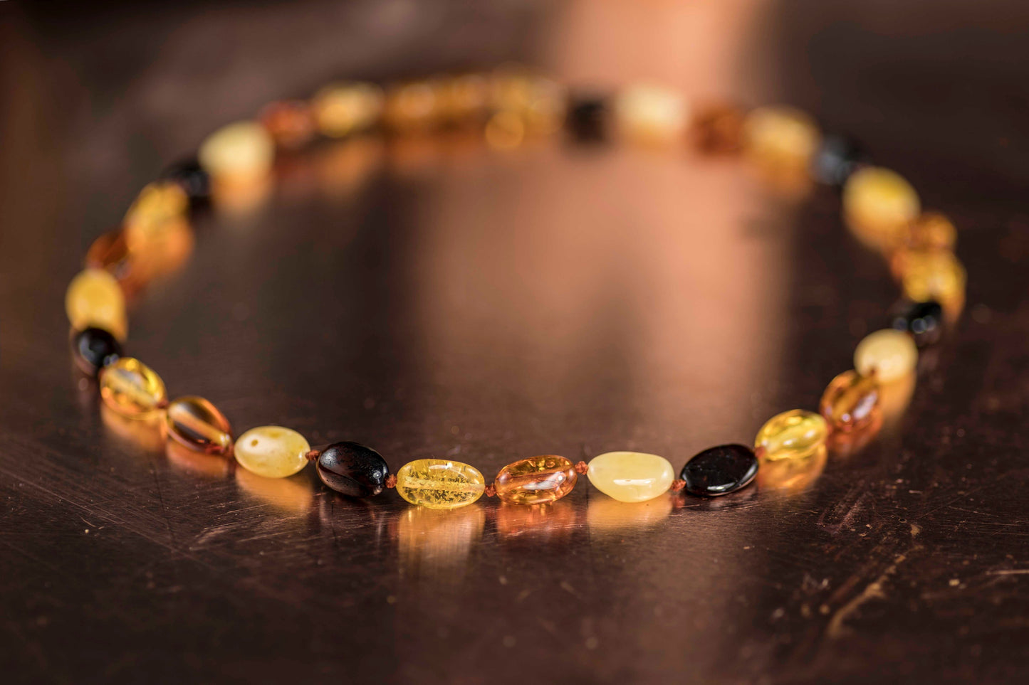 polished mix amber baby beads