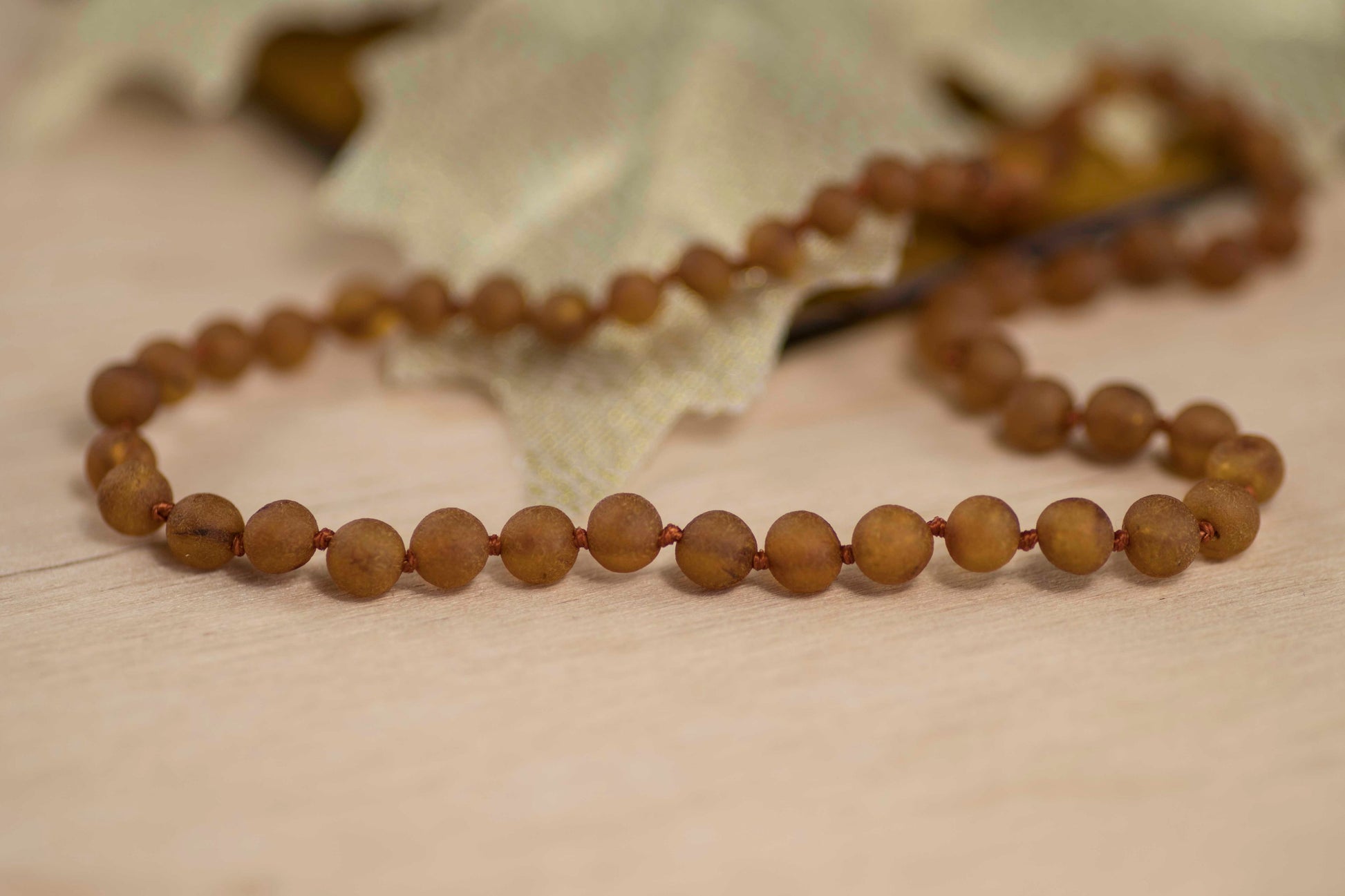cognac color amber baby beads