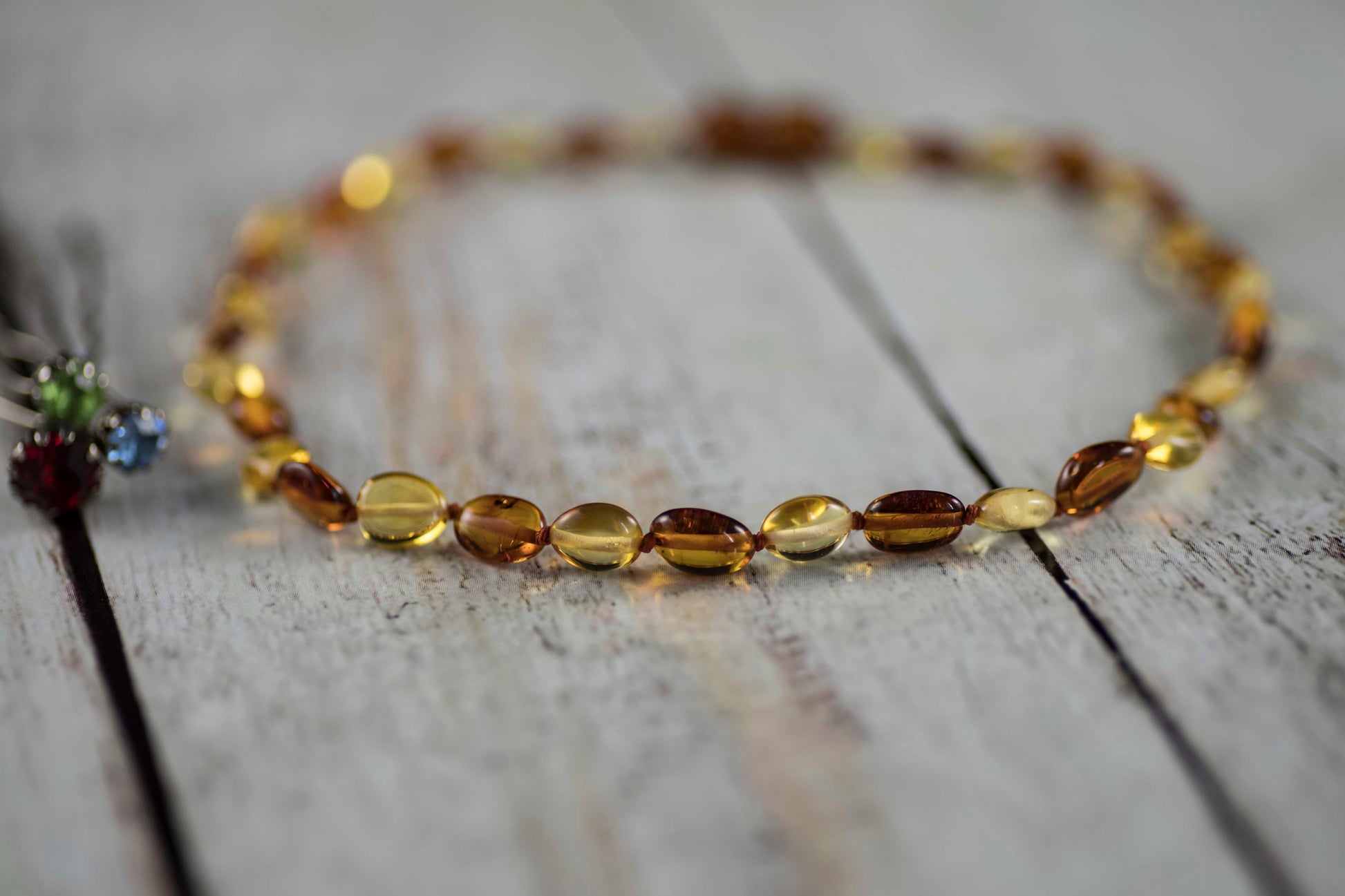 amber teething necklace